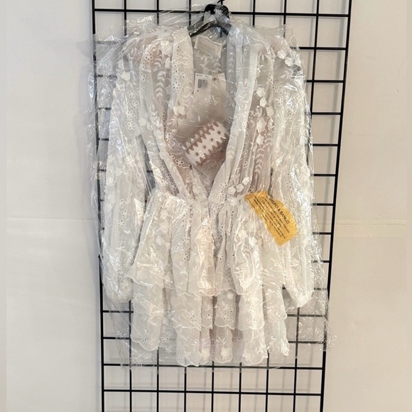 Bronx and Banco Tiered Floral Embroidered Dress - Picture 8 of 10